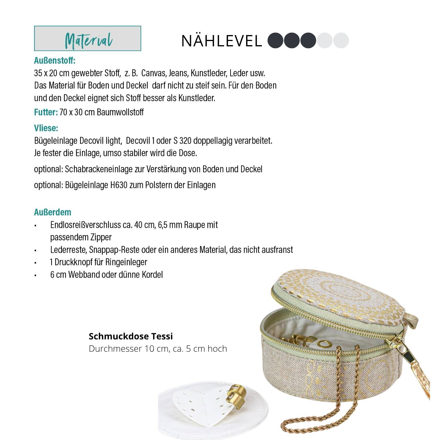 Schmuckdose Tessi - Schnittmuster (E-Book) – Bild 12