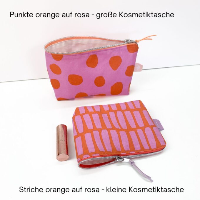 Fertige Nähpakete – Kosmetiktaschen nähen aus beschichteter Baumwolle – Bild 2