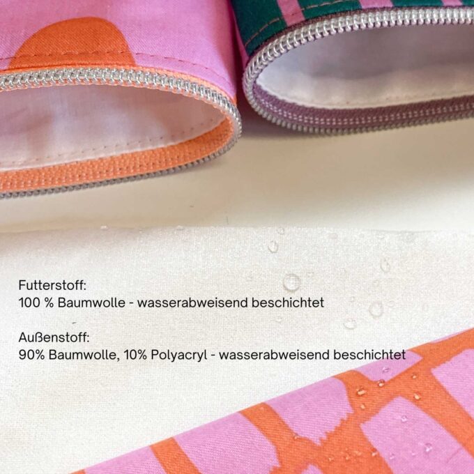 Fertige Nähpakete – Kosmetiktaschen nähen aus beschichteter Baumwolle – Bild 7
